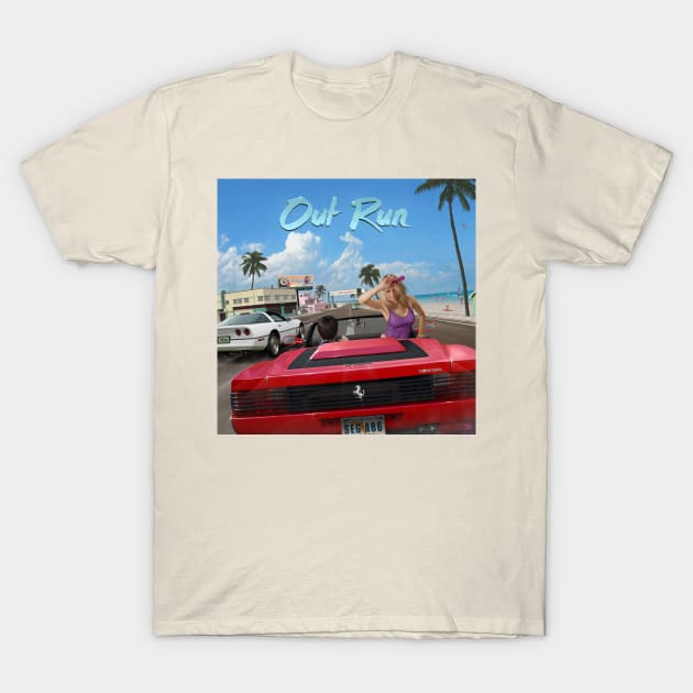 Out Run T-Shirt by artbybonesofficial